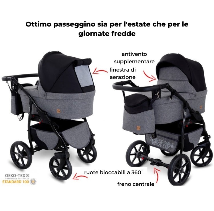 TRIOFLEX 3 in 1 : Passeggino - Ovetto - Navicella